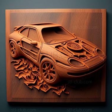 3D мадэль Porsche 928 (STL)